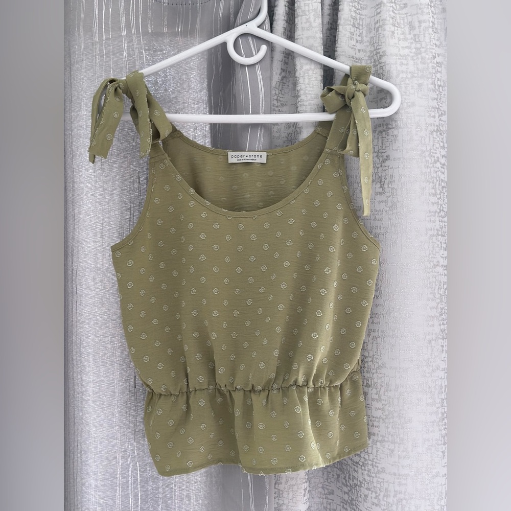 Green blouse
